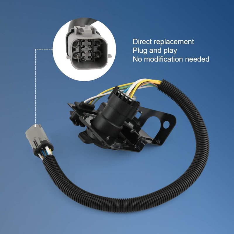 DICMIC 4 & 7 Pin Trailer Tow Wiring Harness Plug Compatible with 2002-2004 Ford F250 F350 Super Duty Replace# ‎2C3Z-13A576-DA - Image 5